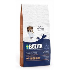 BOZITA GRAIN FREE Mother & Puppy, Elk 30/16 12 кг сухой корм беззерновой для щенков и юниоров всех пород,беременных и кормящих сук с лосем  (40442)