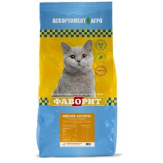 ФАВОРИТ 13 кг сухой корм для кошек мясное ассорти  (00-00000011)