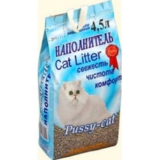 Pussy-Cat 4,5 л цеолитовый впитывающий наполнитель для кошачьих туалетов 1х3  (122)