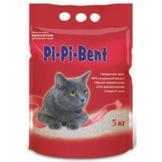 Pi-Pi Bent Classik 5 кг комкующийся наполнитель для кошачьих туалетов из природного бентонита ламинированный крафтовый пакет1х4  (ОСОС29070)