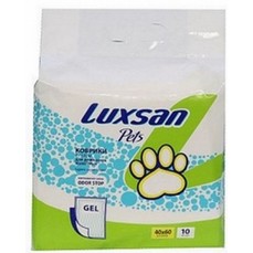 LUXSAN PREMIUM GEL 10 шт 40х60 см пеленки для собак 1х12  (3.46.010.3)