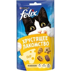 Felix Хрустящее Лакомство 60 г  для взрослых кошек, с сыром 1х8  (12431620)