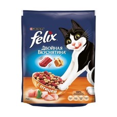 Felix Двойная вкуснятина 750 г корм для кошек, с птицей 1х8  (12384535)