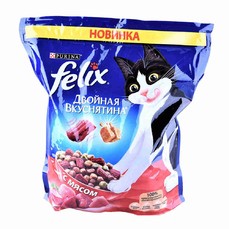 Felix Двойная вкуснятина 1,5 кг корм для кошек, с мясом 1х6  (12384537)