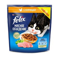 Felix Мясное объедение  1,3 кг корм для кошек, с курицей 1х6  (12455366)