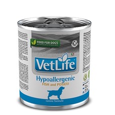 FARMINA VET LIFE NATURAL DIET DOG HYPOALLERGENIC FISH & POTATO 300г консервы паштет диета гипоаллергенная для собак рыба с картофелем 1х6  (00000010855)