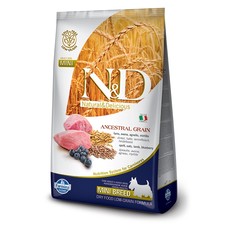 FARMINA N&D Low Grain Adult Mini 2,5 кг корм низкозерновой для собак мелких пород ягненок с черникой 1х4  (00000011142)