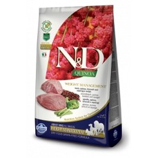 FARMINA N&D Quinoa Adult Weight Management 2,5 кг корм беззерновой для собак, контроль веса ягненок с киноа 1х4  (00000008806)