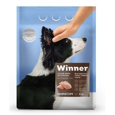 WINNER 3 кг сухой корм для взрослых собак средних пород курица 1х3  (1010014301)
