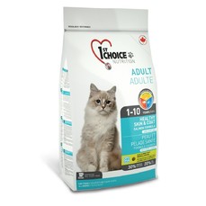 1st CHOICE Adult Healthy Skin & Coat 907 г корм для кошек здоровая кожа и шерсть, лосось 1х8  (102.1.221)