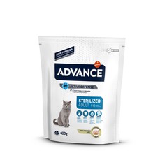 ADVANCE ADULT STERILISED TURKEY 400 г сухой корм для стерилизованных кошек с индейкой 1х8  (20724)