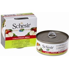 SCHESIR 150 г консервы для собак цыпленок яблоко 1х10  (132.С372)