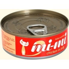 MI-MI 80 г консервы для кошек и котят цыпленок в желе 1х24  (420718)