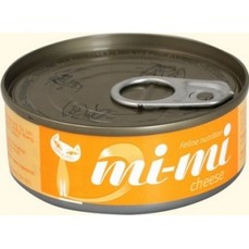 MI-MI 80 г консервы для кошек и котят тунец с сыром 1х24  (420275)
