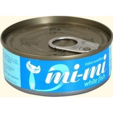 MI-MI 80 г консервы для кошек и котят тунец с белой рыбой 1х24  (420312)