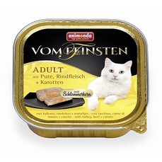 ANIMONDA VOM FEINSTEN ADULT 100 г консервы для кошек меню для гурманов с индейкой, говядиной и морковью 1х32  (001/83263)