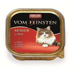 ANIMONDA VOM FEINSTEN SENIOR 100 г консервы для стареющих кошек с говядиной ламистер 1х32  (001/83857)