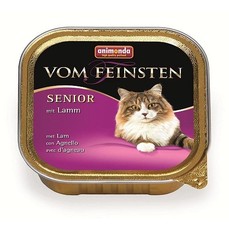 ANIMONDA VOM FEINSTEN SENIOR 100 г консервы для стареющих кошек с ягненком ламистер 1х32  (001/83859)