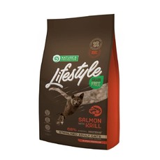 NATURE’S PROTECTION STERILISED ADULT CATS SUPER PREMIUM LS 1,5 кг сухой беззерновой корм для стерелизованных кошек с лососем и крилем 1х6  (45799н)