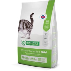 NATURE’S PROTECTION Urinary 2 кг полнорационное диетическое питание для профилактики и лечения мочекаменной болезни кошек с птицей 1х6  (45770н)