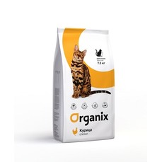 ORGANIX ADULT CAT Chicken 7,5 кг сухой корм для кошек с курицей  (24639)