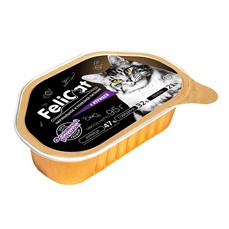 ПРОМО -25% FeliCat ламистер 95 г влажный стерилизованный мясосодержащий корм для кошек с курицей 1х12