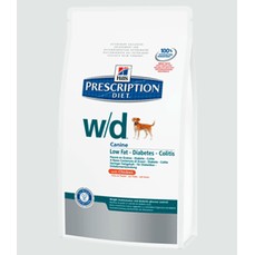 Hill`s Prescription Diet w/d Digestive/Weight/Diabetes Management 1,5 кг сухой корм для собак склонных к набору веса и собак с диабетом курица 1х6  (6656)