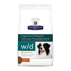 Hill`s Prescription Diet w/d Digestive/Weight/Diabetes Management 12 кг сухой корм для собак склонных к набору веса и собак с диабетом курица  (6662)