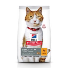 Hill`s Science Plan Sterilised Cat Young Adult 1,5 кг сухой корм для стерилизованных кошек младше 6 лет курица 1х6  (604725)