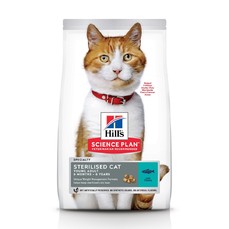 Hill`s Science Plan Sterilised Cat Young Adult 3 кг сухой корм для стерилизованных кошек младше 6 лет тунец 1х4  (604129)
