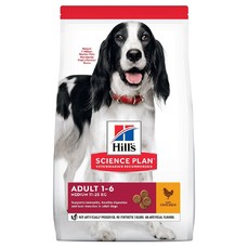 Hill`s Science Plan Adult Medium 2,5 кг сухой корм для взрослых собак средних пород для поддержания иммунитета курица 1х4  (604274)
