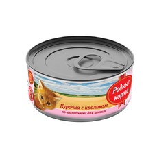 РОДНЫЕ КОРМА 100 г консервы для котят курочка с кроликом по-вологодски 1х24  (1215795)