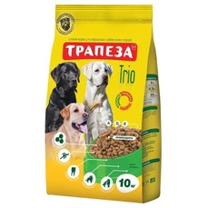 ТРАПЕЗА ТРИО 10 кг сухой корм для собак говядина индейка кролик  (201003076)