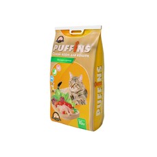 PUFFINS 10кг Корм сухой для кошек вкусная курочка  (6199)
