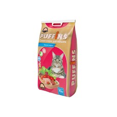 PUFFINS 10кг Корм сухой для кошек мясное жаркое  (6212)