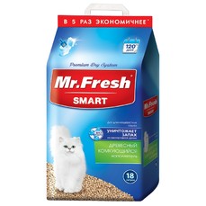 Mr.Fresh SMART 18л/8,8 кг наполнитель для длинношёрстных кошек 1х2  (F606)