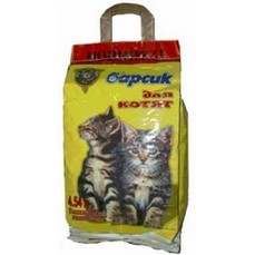 АКЦИЯ - 10% при покупке от 6 шт БАРСИК для котят 4,54 л впитывающий наполнитель для кошачьих туалетов 1х3  (92016)