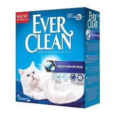 EVER CLEAN Multi Crystals 6 л комкующийся наполнитель для кошачьих туалетов с мултикристаллами  (007/492246)