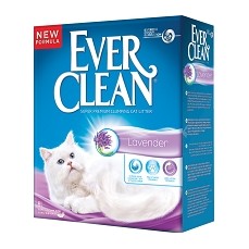 EVER CLEAN Lavender 6 л комкующийся наполнитель для кошачьих туалетов с ароматом лаванды  (007/492284)