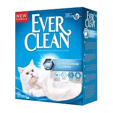 EVER CLEAN Extra Strong Clumpin Unscented 10 л комкующийся наполнитель для кошачьих туалетов без ароматизатора  (007/492130)