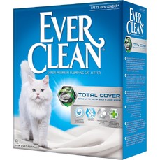 EVER CLEAN Total Cover 10 л комкующийся наполнитель для кошачьих туалетов с микрогранулами двойного действия  (007/213080)