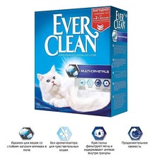 EVER CLEAN Multi Crystals 10 л комкующийся наполнитель для кошачьих туалетов с мультикристаллами  (007/492222)