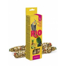 RIO 2х75 г палочки для средних попугаев с тропическими фруктами 1х8  (22130)