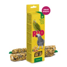 RIO 180 г палочки для крупных попугаев с медом и орехами 1х10  (22210)
