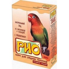 RIO 1000 г корм для средних попугаев основной рацион 1х4  (21032)
