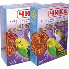 Чика 500 г корм для волнистых попугаев без минеральных добавок 1х12  (12)