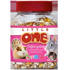 LITTLE ONE 100 г банка лакомство для грызунов воздушные зерна смесь из зерен кукурузы, пшеницы и ячменя 1х6  (32030)