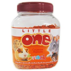 LITTLE ONE 200 г лакомство для грызунов сушеная морковь 1х6  (32050)