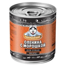 Погрызухин 338 г консервы для собак оленина с морошкой 1х12  (10061)