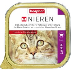 BEAPHAR Nieren 100 г полнорационный диетический корм паштет с ягненком для кошек с почечной недостаточностью 1х16  (10894)